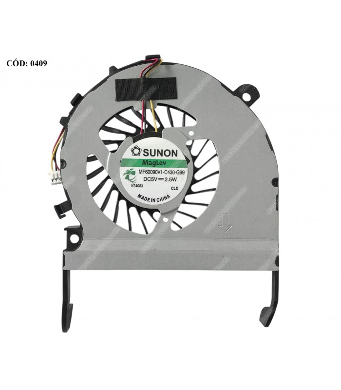 VENTI. TOSHIBA SATELLITE L800 L850 L840D, L845D, S845D M805 M800 C805 C845 SERIES 3PIN A000170610 ORIG.