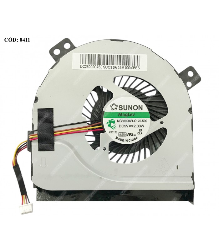VENTI. LENOVO Z400 Z400A Z500A P500 P400 Z710 Z510 SERIES 90202308 4PIN ORIG.