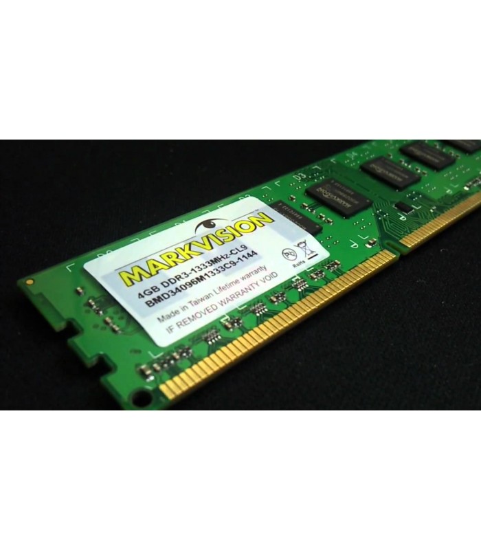 MEMORIA MARKVISION 4GB DDR3 1333MHz UDIMM Non-ECC 1.5V CL9 240PIN PC BMD34096M1333C9-1128 (DS)