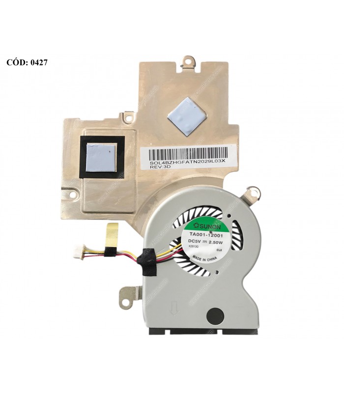 VENTI. ACER ASPIRE ONE 725 756 725  (HEATSINK) SERIES 60.SGPN7.012 4PIN ORIG.