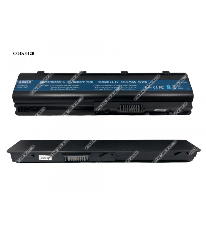 BATERIA HP 11.1V---58WH 6C MU06/ DM4 CQ32 CQ42 CQ43 G4 CQ52 CQ62 G62 G72 SERIES 593554-001 BK OEM (DS)