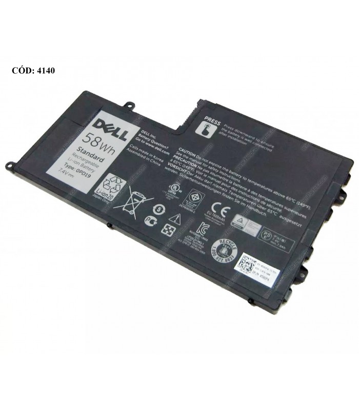 BATERIA DELL 7.4V---58WH 4C 0PD19/ INSP 15 5547 5548 5557 14 3450 3550 5448 5545 5547 LATITUDE 3550 3450 SERIES 242WD OEM