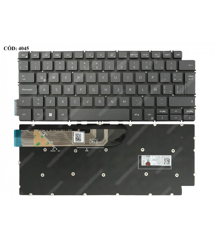 TECLADO DELL INSP. 14 7490 7491 14 5401 5402 5405 5408 5409 5490 5493 5494 5498 13 5300 5390 5301 SERIES BK NO-BL LA ORIG