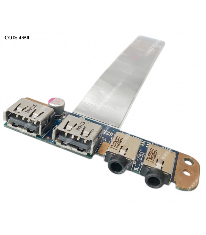 USB BD W/CABLE TOSHIBA SATELLITE A660 A665 P750 P755 SERIES 2XUSB+DUAL AUDIO LS-6064P NBX0000OO00 ORIG.(DS)