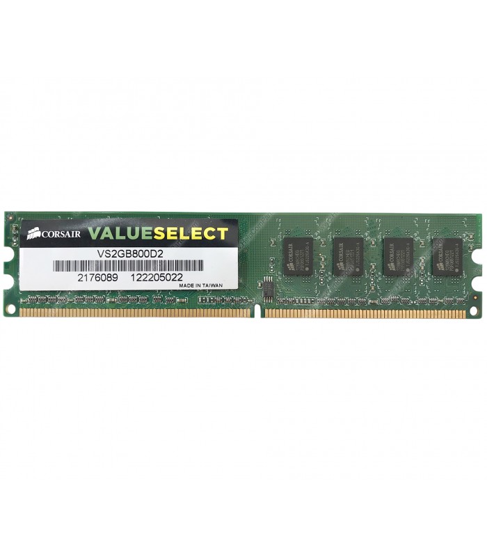 MEMORIA CORSAIR 2GB DDR2 800MHZ UDIMM Non-ECC 1.8V CL5 240PIN PC VS2GB800D2 (DS)
