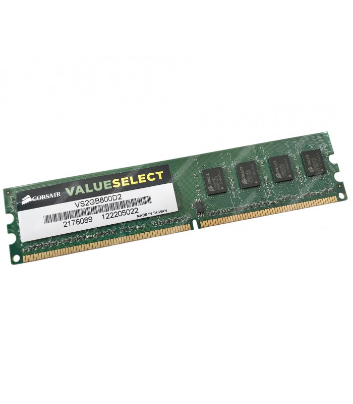 MEMORIA CORSAIR 2GB DDR2 800MHZ UDIMM Non-ECC 1.8V CL5 240PIN PC VS2GB800D2 (DS)