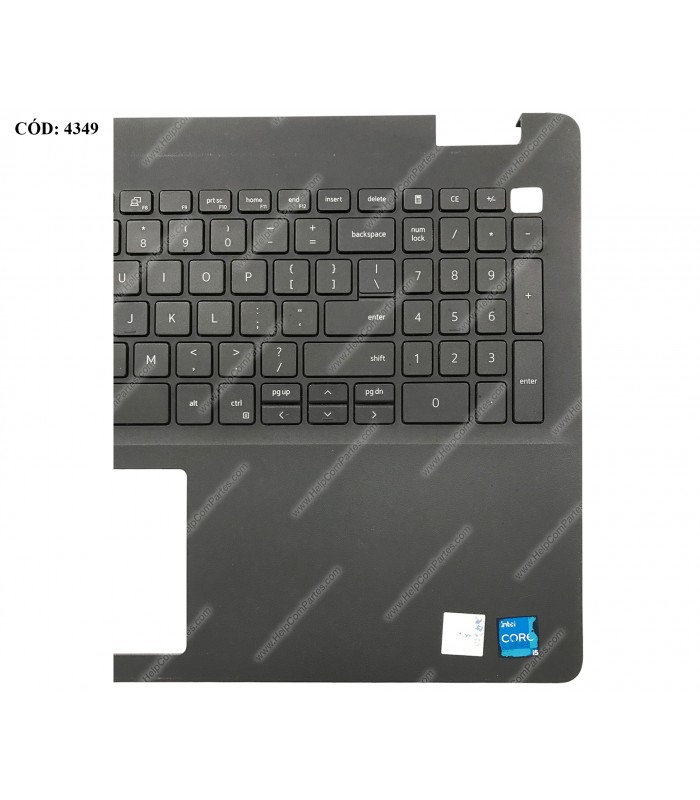 DELL ASSY W/PLMRST /15 3000 3500 3501 3502 3505 15.6" VOSTRO 15 3500 3501 SERIES 01FPW2 N-KB N-USB-C BK US ORIG. (DS)