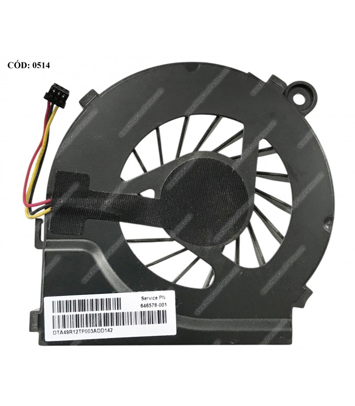 VENTI. HP PAV. G4-1000 G4-1100 G4-1200 G4-1300 G4-1400 G4T-1000 G6-1000 G7-1000 G7T-1000 SERIES 3PINS 639460-001 ORIG.