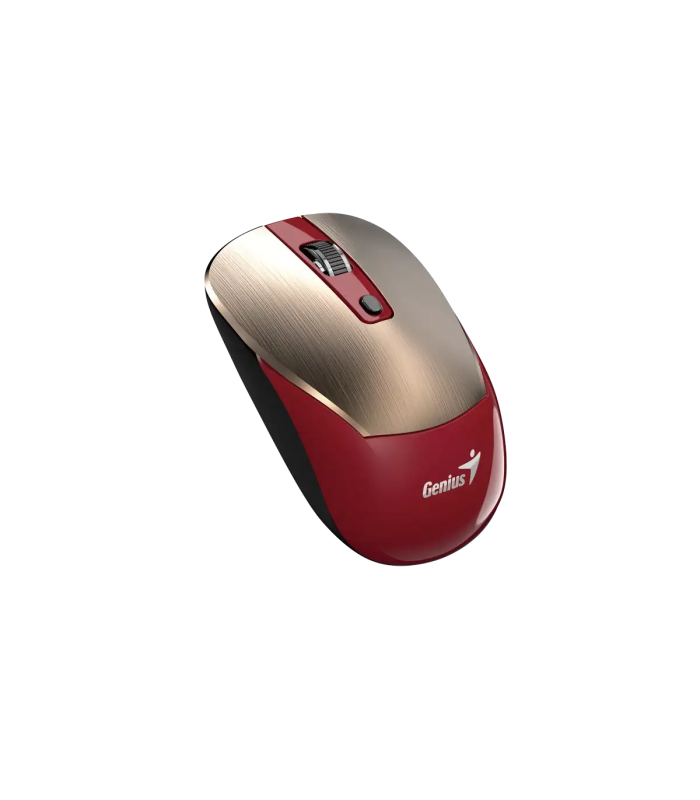 MOUSE GENIUS NX-7125 GOLD+RED INALAMBRICO USB-A RF 2.4GHz 1200DPI AI COPILOT 4BOTONES 10m/PILA AAX1