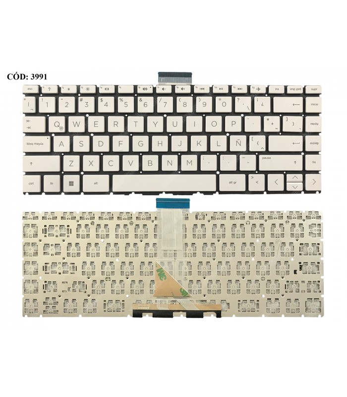 TECLADO HP STREAM 14-CB 14-DS 14-AX100 14T-AX000 14-DS0140 SERIES SIN MARCO BK WH LA ORIG.
