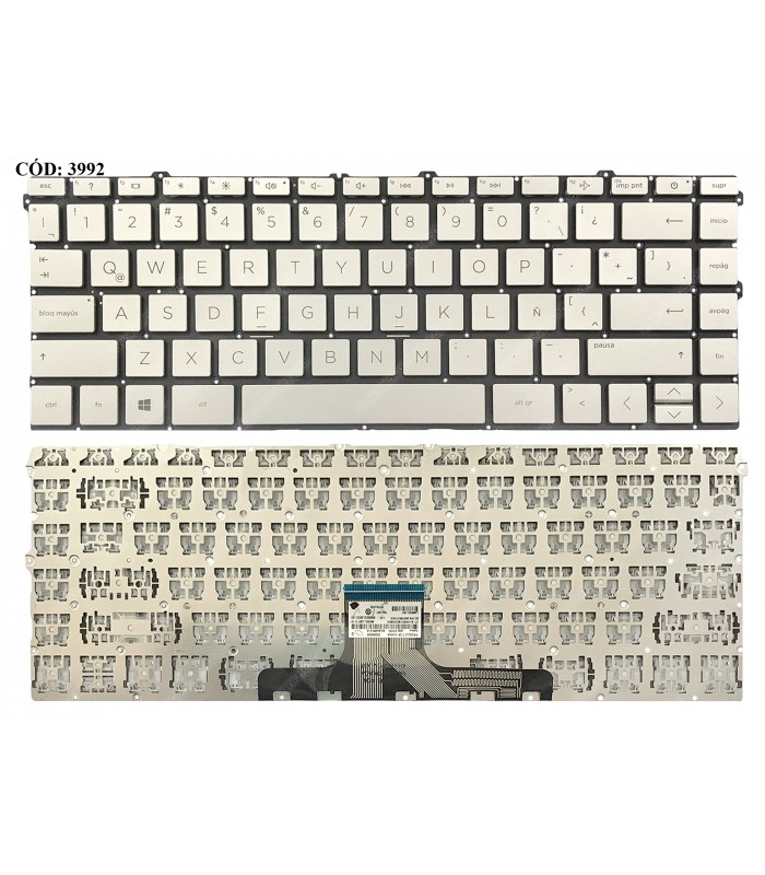 TECLADO HP PAV X360 14-DW0000 14T-DW000 14T-DW100 14-DV0000 14-DY 14T-DY 14M-DY SERIES F12 PLANE SR PWR-KEY LA ORIG.