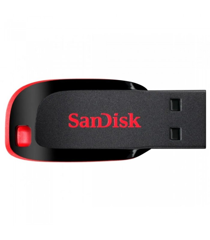 PEN DRIVE SANDISK CRUZER BLADE 32GB USB-A 2.0 NEGRO CON ROJO / PLASTICO / SDCZ50-032G-B35