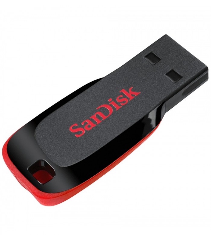 PEN DRIVE SANDISK CRUZER BLADE 32GB USB-A 2.0 NEGRO CON ROJO / PLASTICO / SDCZ50-032G-B35