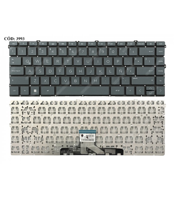 TECLADO HP PAV X360 14-DW0000 14T-DW000 14T-DW100 14-DV0000 14-DY 14T-DY 14M-DY SERIES (F4 BL) BLUE PWR-KEY LA ORIG.