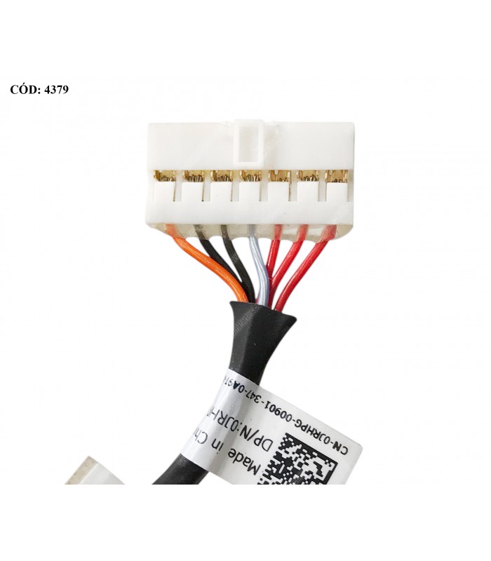 DC JACK POWER DELL INSP 14R 5421 5437 14 3421 3422 15R 3000 3541 17R 5748 5749 SERIES +CABLE 0JRHPG ORIG. (DS)