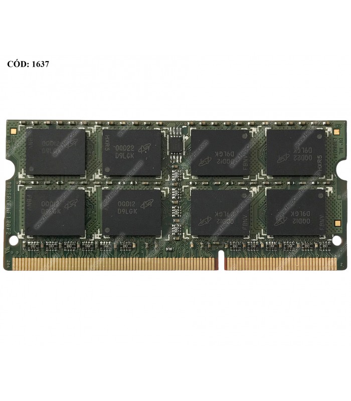 MEMORIA ADATA 4GB DDR3 1333MHz SODIMM Non-ECC 1.5V CL9 204PIN AD3S1333C4G9-S (DS)