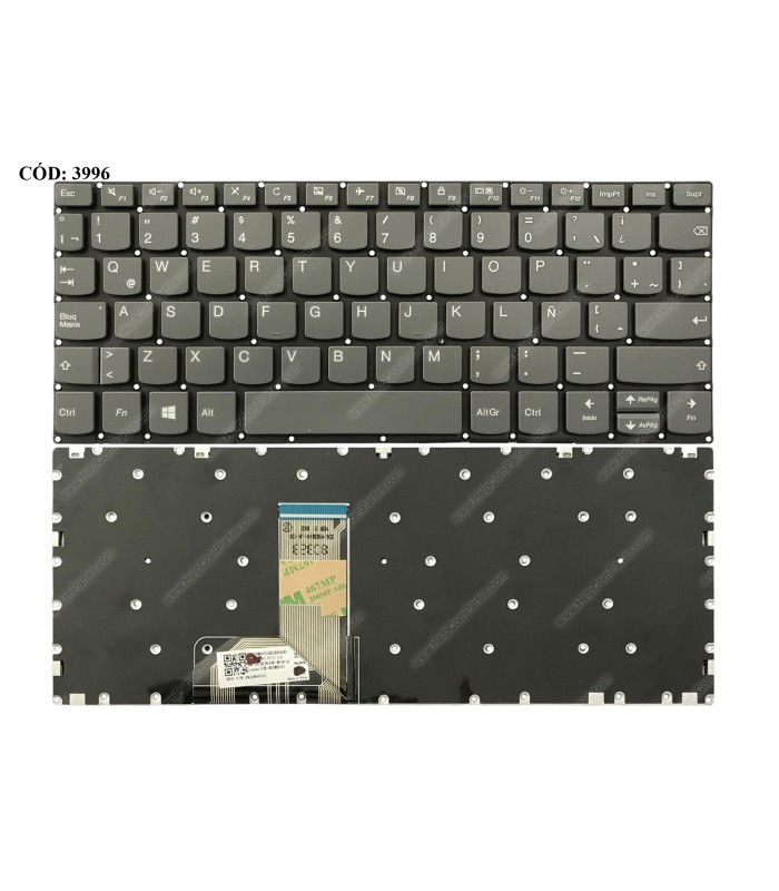TECLADO LENOVO YOGA 330-11IKB 120S-11IAP AIR 14IKBR AIR 15IKBR AIR 15ARR 730-15 530-15 330-11IGM 330H-11IGM GR LA ORIG.