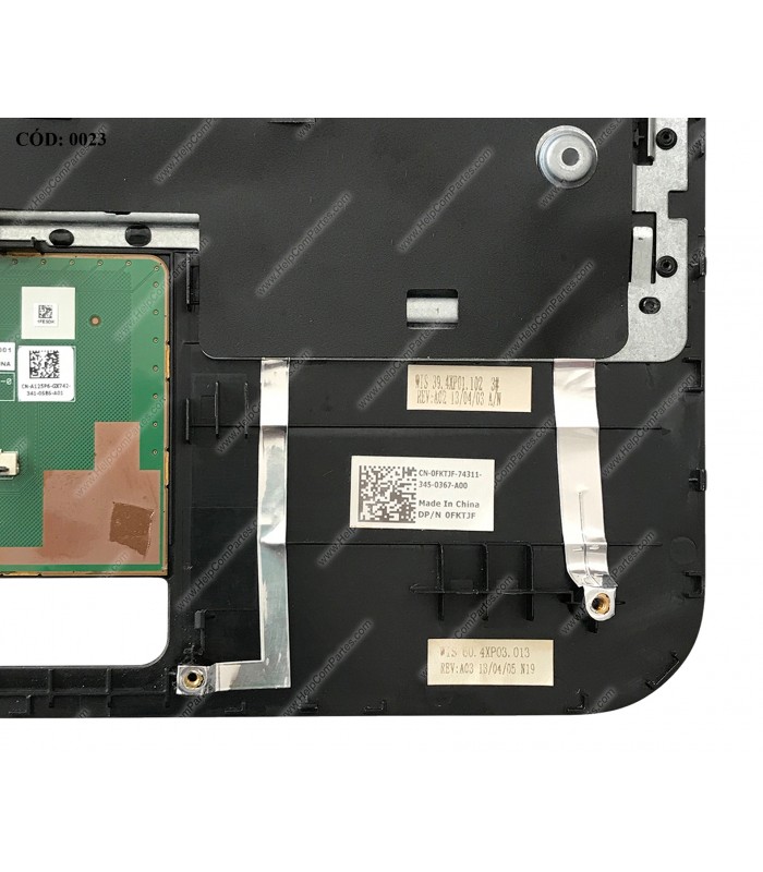 DELL ASSY W/PLMRST W/TP INSP. 14R 5437 / 14 3437 3421 5421 5435 SERIES BK 0FKTJF ORIG. (DS)