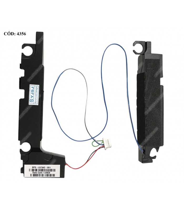 ALTAVOCES HP OMEN 15-DH0000 15T-DH000 15T-DH100 SERIES 6PIN (R/L) L57342-001 ORIG.
