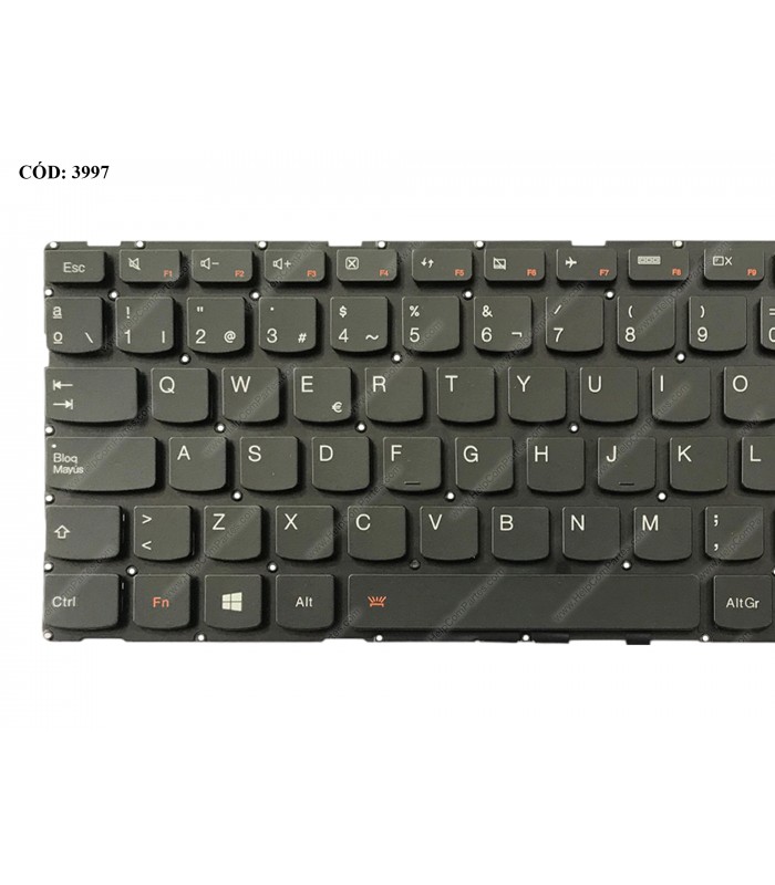 TECLADO LENOVO IP 500-14IBD 500-14IHW 500-14ACL 500S-14ISK 100S-14IBR S41-70 U31-35 S41-75 U41-75 300S-14ISK BK BL SP ORIG.