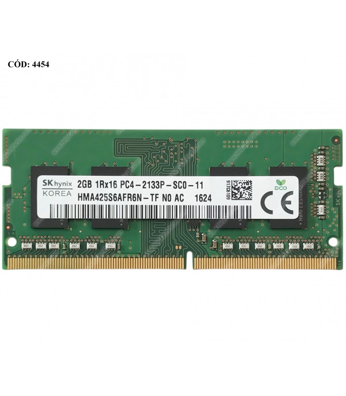 MEMORIA SK HYNIX 2GB DDR4 2133MHz SODIMM Non-ECC 1.2V CL15 260PIN HMA425S6AFR6N-TF ORIG. (DS)