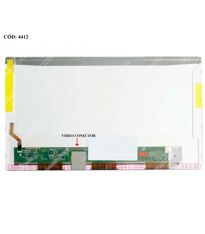 DISPLAY 14.0" 40PIN WLED WXGA HD (1366x768) GLOSSY 60Hz N-TS LVDS PCBA BENT VC-I NO BRACKETS 685101-001 ORIG. (DS)