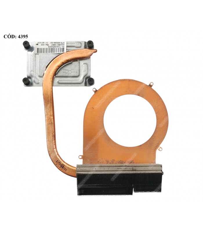 DISIPADOR HP 240 245 PAV G4-1000 G6-1000 G7-1000 HP 450 455 HP 1000 HP 2000 CQ45 CQ62 SERIES + FAN UMA 685086-001 4PIN ORIG (DS)