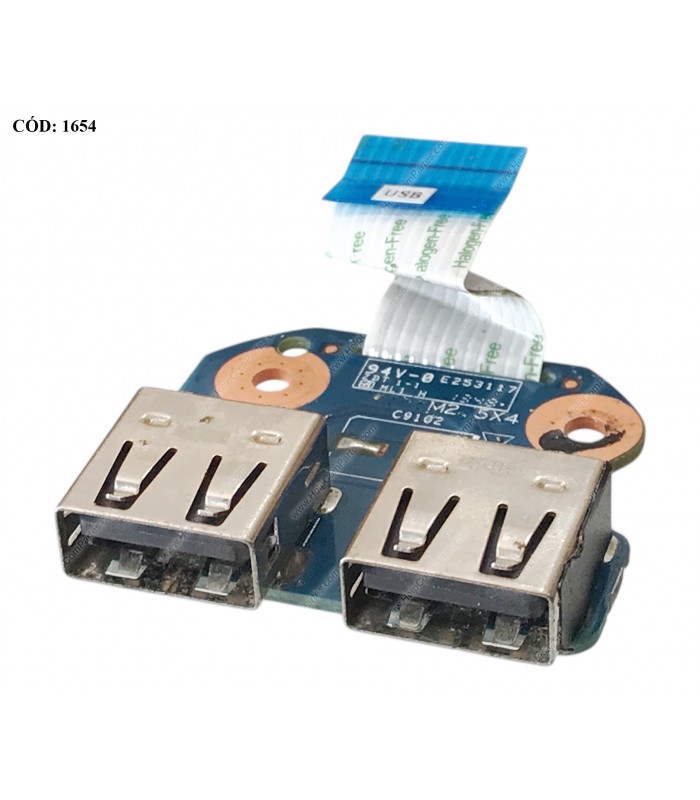 USB BD I/O W/CABLE HP 240 245 450 455 1000 1000-1100 1000-1200 CQ45 CQ58 SERIES 685097-001 ORIG. (DS)