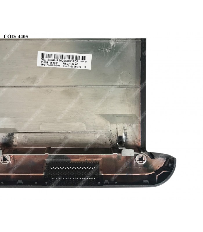 BASE ENCLOSURE HP 1000 1100 / 240 245 246 G1/HP 450 450-G1 455 CQ45 SERIES 704201-001 BK ORIG. (DS)