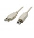 CABLE XTECH USB 2.0 XTC-302 IMPRESORA 1.8M 480Mbps TYPE A:MACHO A B:MACHO GRIS