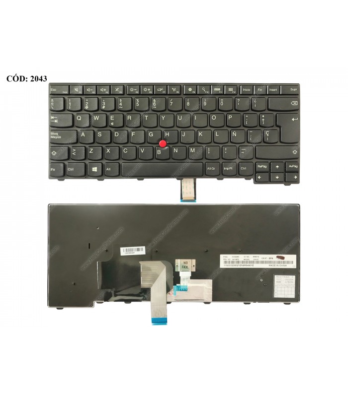 TECLADO LENOVO THINKPAD T440/T440S/T440P/T431S/T450/L440/L450/E431/E440 BK POINT WIN8 BK SP ORIG.