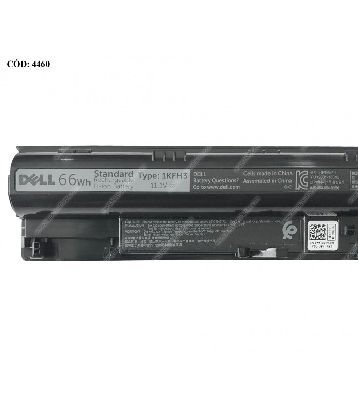 BATERIA DELL 11.1V---66WH 6C 1KFH3/ LATITUDE E3460 E3470 E3560 3551 5558 3458 3451 3551 SERIES 0WYT3M ORIG.