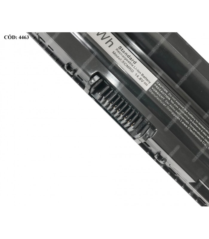 BATERIA DELL 14.8V---40Wh 4C XCMRD/ INSP. 14R 5437 14 3442 3437 3443 /15R 5537 /17 3737 5748 BK OEM.
