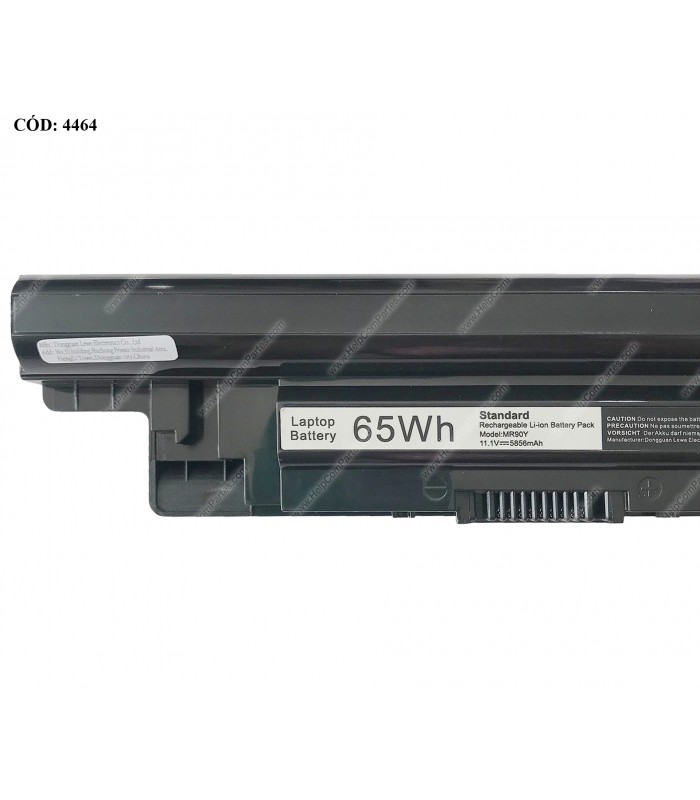 BATERIA DELL 11.1V---65Wh 6C MR90Y/ INSP. 14R 5437 14 3442 3437 3443 /15R 5537 /17 3737 5748 BK OEM.