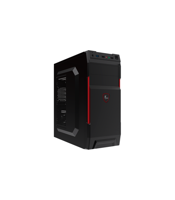 CASE XTECH XTQ-214 ATX/MATX 600W/NEGRO TORRE/POWER/RESET/2xUSB 2.0/MIC/ PC