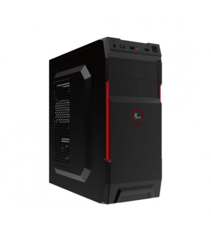 CASE XTECH XTQ-214 ATX/MATX 600W/NEGRO TORRE/POWER/RESET/2xUSB 2.0/MIC/ PC