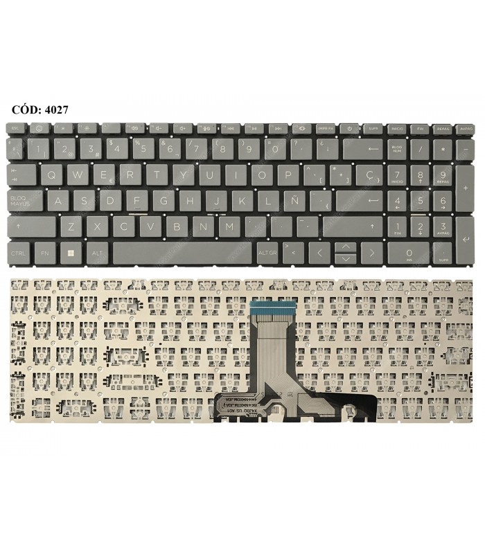 TECLADO HP PAV 15-EG0000 15-EH0000 15-ER 15-FD 15-FC000 15Z-FC SERIES GY PWR-KEY NO-BL LA ORIG.