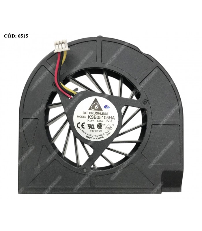 VENTI. HP G60-100  G70-100 COMPAQ CQ50 CQ60 CQ70 3PIN KSB05105HA 489126-001 ORIG.