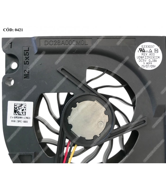 VENTI. DELL INSPIRON 1525 1526 PP29L VOSTRO 500 LATITUDE D620 ACER EXTENSA 4120 4220 SERIES 0PD099 GB0507PGV1-A ORIG.