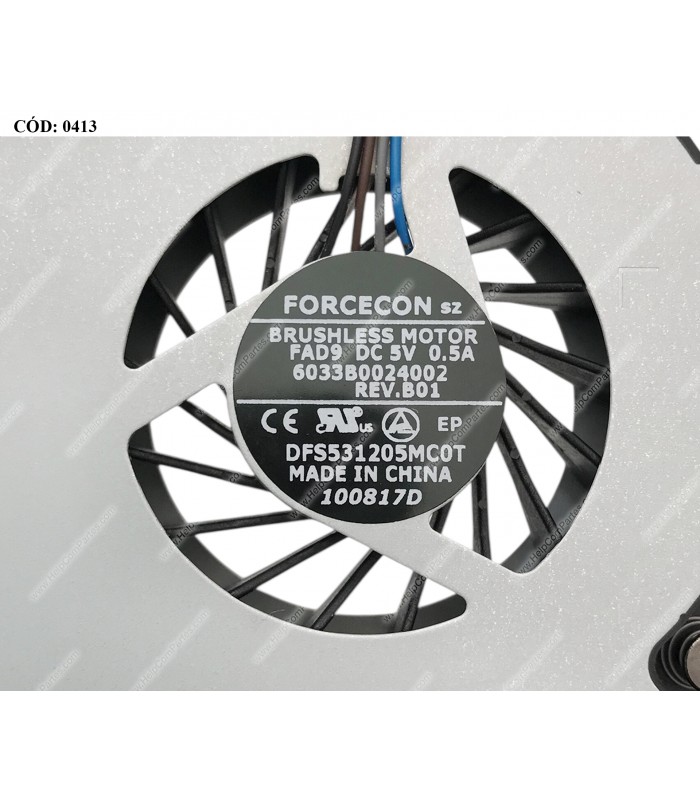 VENTI. HP PROBOOK 4530S 4535S 6460B 8460P 4730S 6465B 8470P 8470W 6470B 4PIN 641839-001 ORIG.