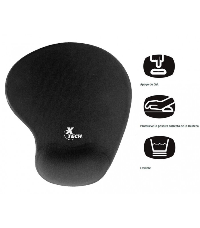MOUSE PAD XTECH XTA-526 ERGONOMICO NEGRO