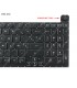 TECLADO ASUS TUF Gaming F15 FX506 FX506U FX506IH FX506L FX506LI FA506 FA506Q FA506U FX706 BK PWR-KEY BL-WH RGB LA ORIG