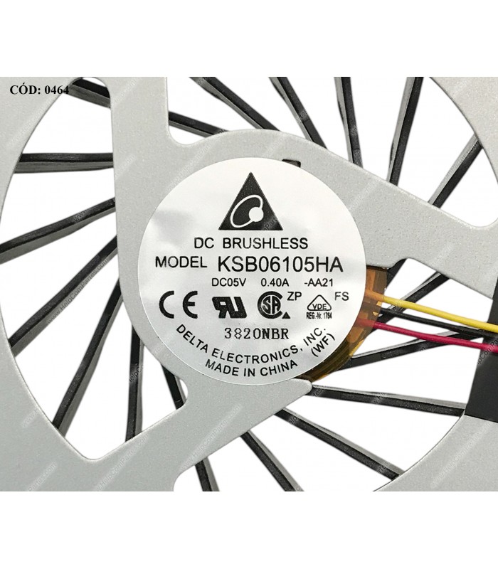 VENTI. ACER ASPIRE 7741 7741Z 7741G 7741ZG SERIES KSB06105HA-AA21 3PIN ORIG.