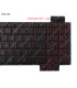 TECLADO ASUS TUF Gaming FX504 FX504GD FX504GE FX504GM FX80 FX80GM SERIES BK KB-RED PWR-KEY BL LA ORIG.