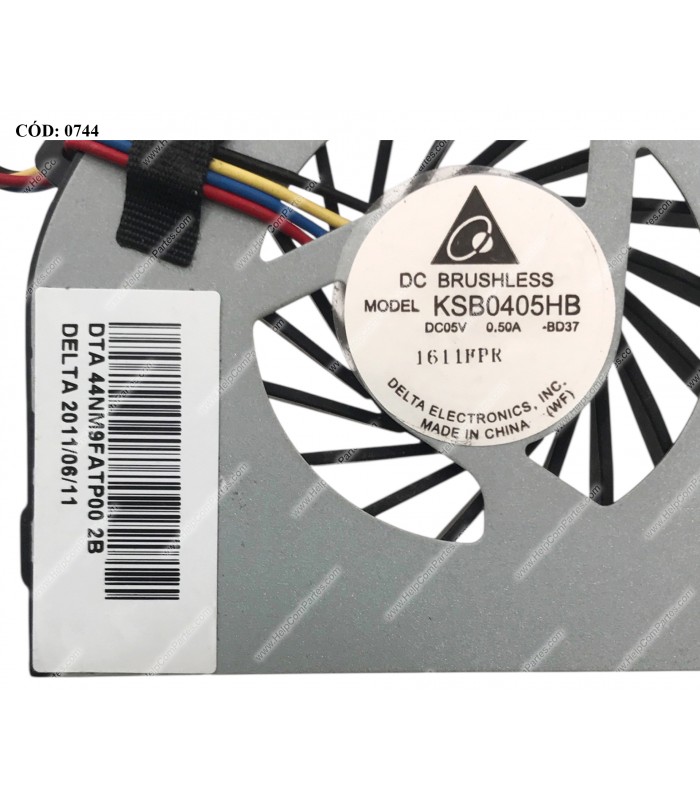 VENTI. HP 3115M 3125 E1 3125 E2 PAV DM1-4000 DM1-4100 DM1Z-4000 DM4-3085LA G4-1210AX SERIES 4PIN 665000-001 ORIG.