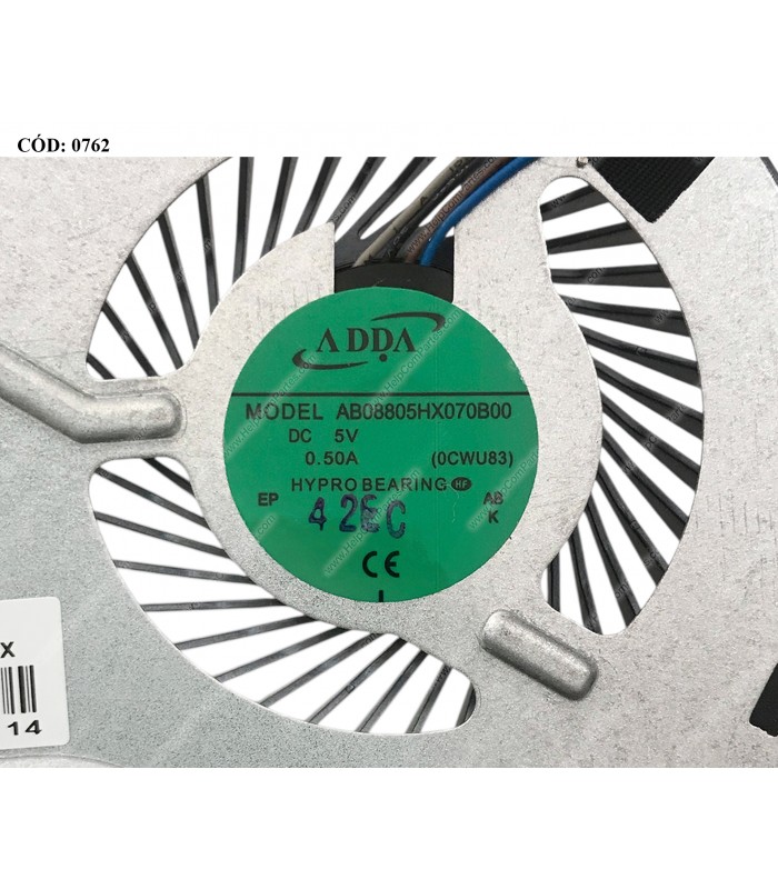VENTI. HP PAV 14-N 14Z-N 14-W 15-F 15-N 15T-N 15Z-N SERIES 4PIN SERIES AB08805HX070B00 732068-001 ORIG.