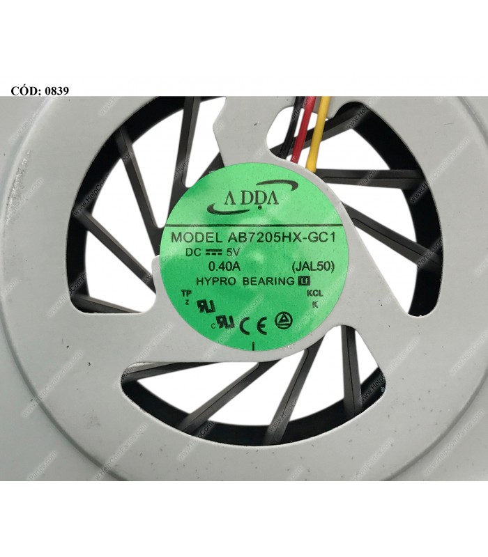 VENTI. TOSHIBA SATELLITE L600 L600D L630 L640 L645 C600D C630 C640 L650-02D SERIES AB7805HX-GB3 OEM.