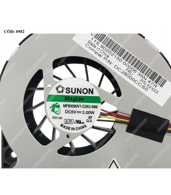 VENTI. TOSHIBA SATELLITE P775 P770 P850 P855 P855D P855-S5200 4PIN  K000131490 K000122760 ORIG.