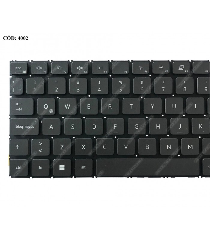 TECLADO DELL INSP. 15 3510 3511 3515 3520 3521 3525 5515 5510 7510 LATITUDE 3520 SERIES BK NO-BL LA ORIG.