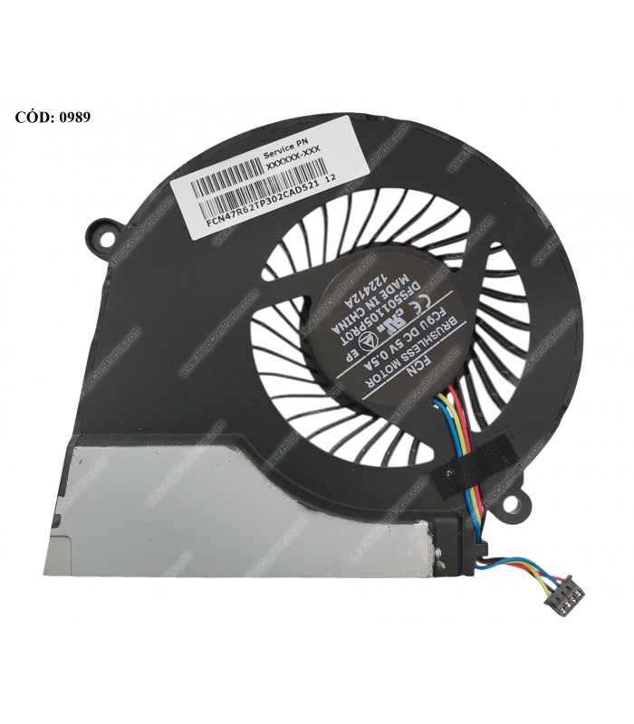 VENTI. HP PAV 14-E 15-E 15T-E 15Z-E 17-E 17Z-E SERIES DFS501105PR0T(FC9U) 719860-001 4 PIN ORIG.